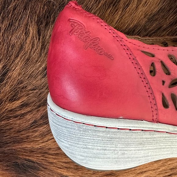 Portofino Red Leather Lace-up Sandals - Picture 8 of 10